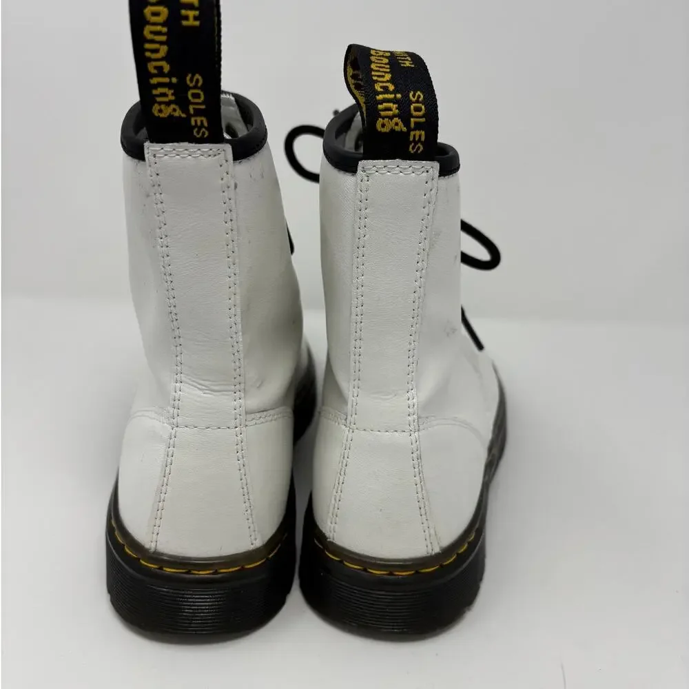 Dr. Martens White Zavala Lace Up Boots Size 8